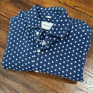 Frank & Oak Geometric Square Dot Shirt